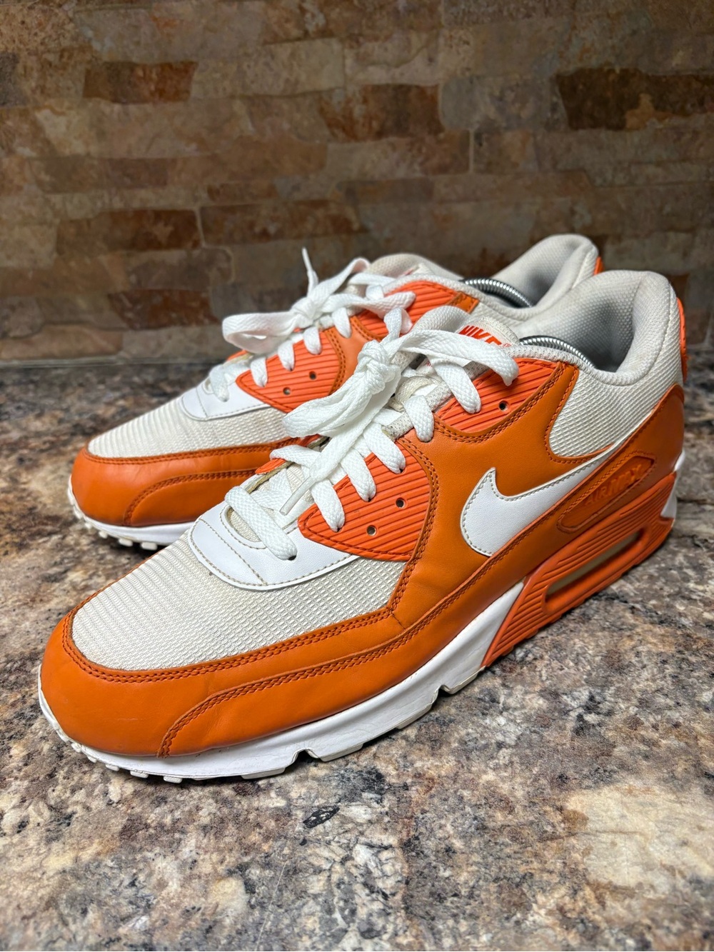 Nike Air Max 90 2009 Orange White Size 13